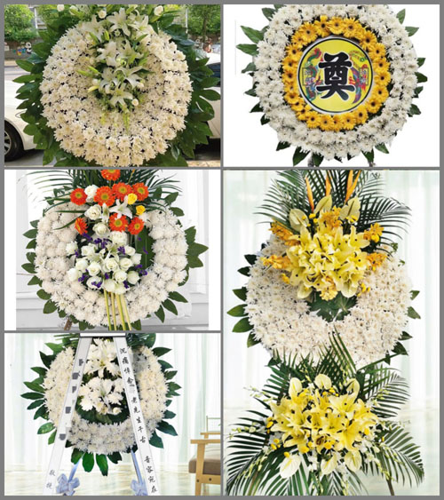 山东青岛平度市南村镇黄丘村花圈速递